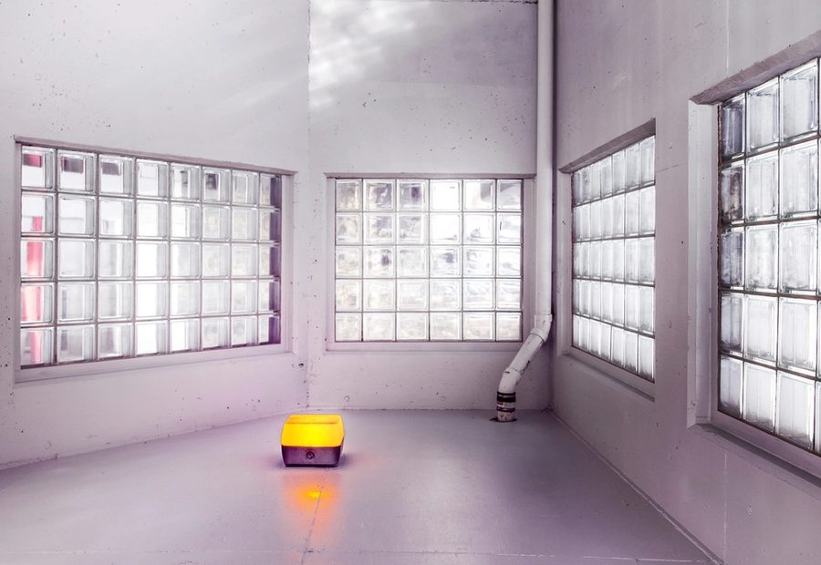 An empty room with light coming through the windows